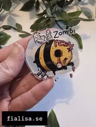 KYLSKÅPSMAGNET, Akryl: Zom-bi (Den Alternativa Djurparken)