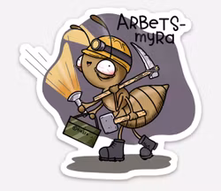 KYLSKÅPSMAGNET: Arbetsmyra (Den Alternativa Djurparken)