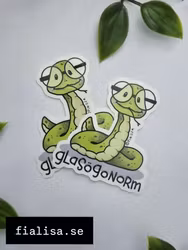 KLISTERMÄRKE: Glasögonorm (Den Alternativa Djurparken)