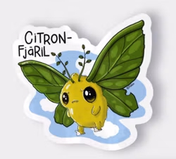 KLISTERMÄRKE: Citronfjäril (Den Alternativa Djurparken)