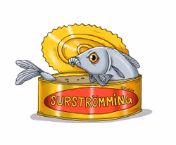 KYLSKÅPSMAGNET: Surströmming Konserv (Den Alternativa Djurparken)