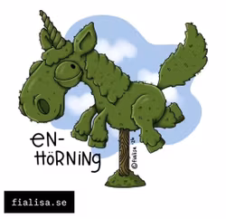FROSTAD LJUSLYKTA: Enhörning (Den Alternativa Djurparken)