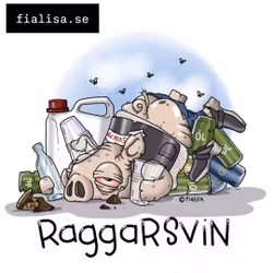 T-SHIRT: Raggarsvin (Den Alternativa Djurparken)