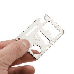 Credit Card Multitool - 11 Funktioner i rostfritt stål