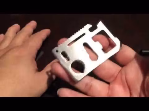 Credit Card Multitool - 11 Funktioner i rostfritt stål