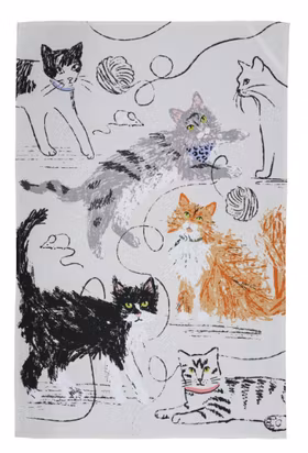 Ulster Weavers kökshandduk / Feline Friends