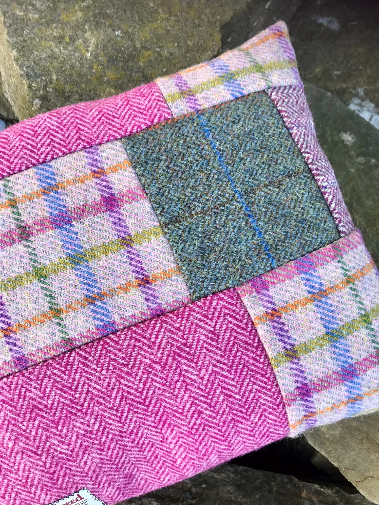 Harris Tweed Kudde avlång.