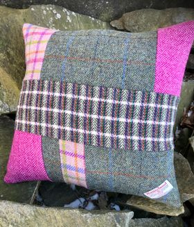 Harris Tweed Kudde fyrkantig.