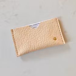Card Holder Natur - Korthållare i naturgarvat läder