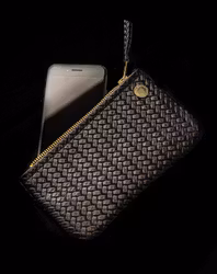 VIP iPhone Wallet - Herringbone Leather