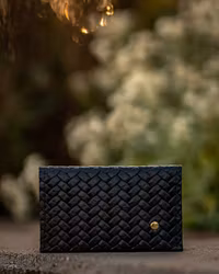 Double Card Holder Herringbone - Dubbel korthållare