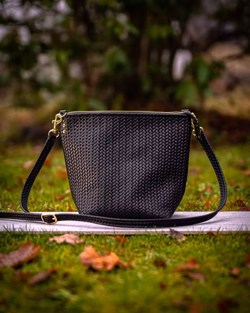 Large Shoulder Bag - Herringbone