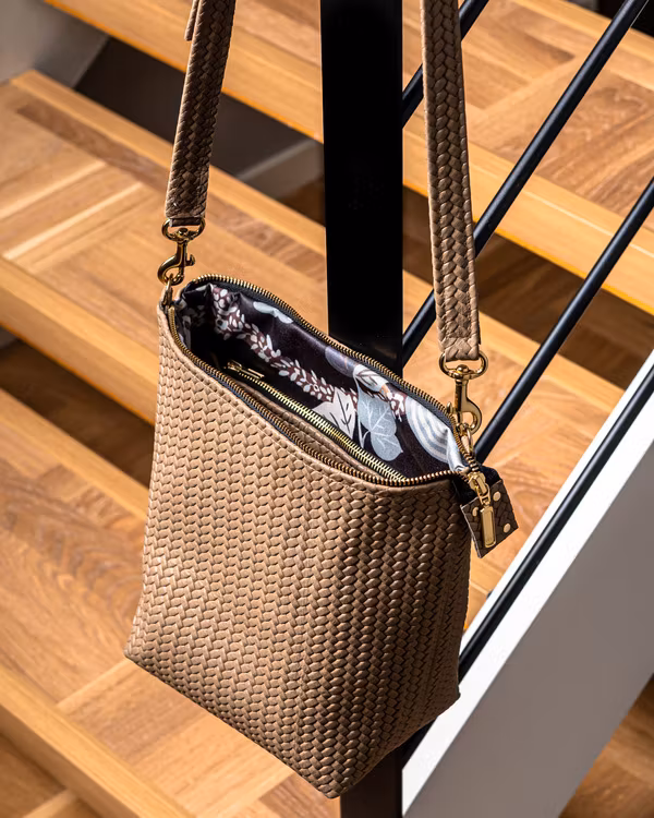 Large Shoulder Bag - Herringbone
