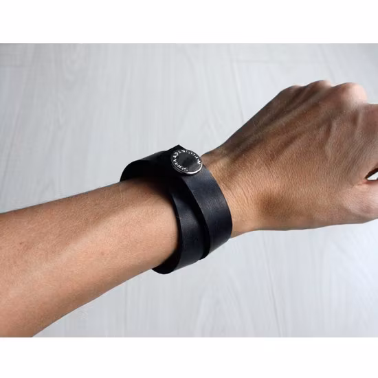 Double Wrap Leather Bracelet