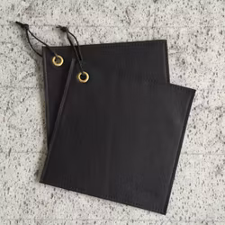 Hot Pads - Black Leather (set of 2)