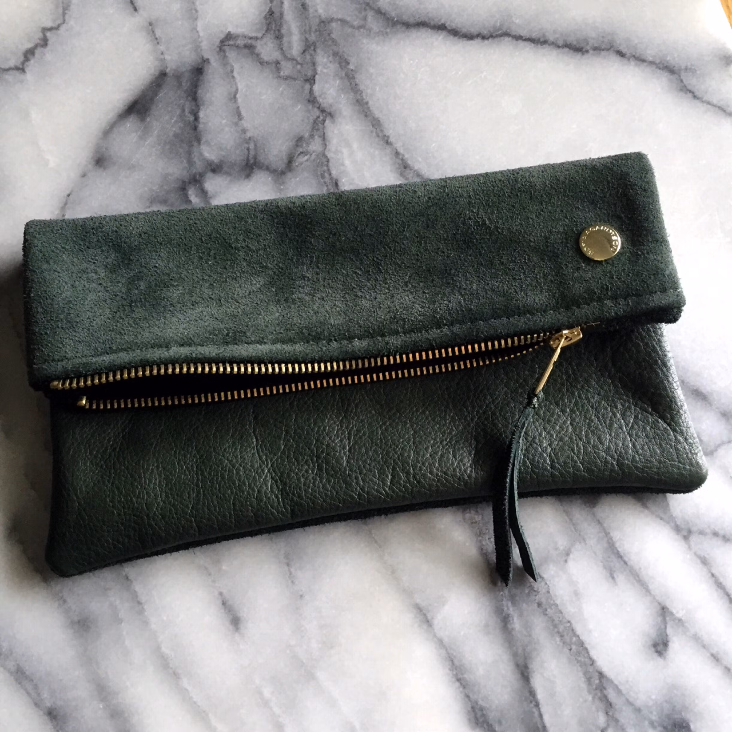 VIP Fold Over Bag - Moss Green