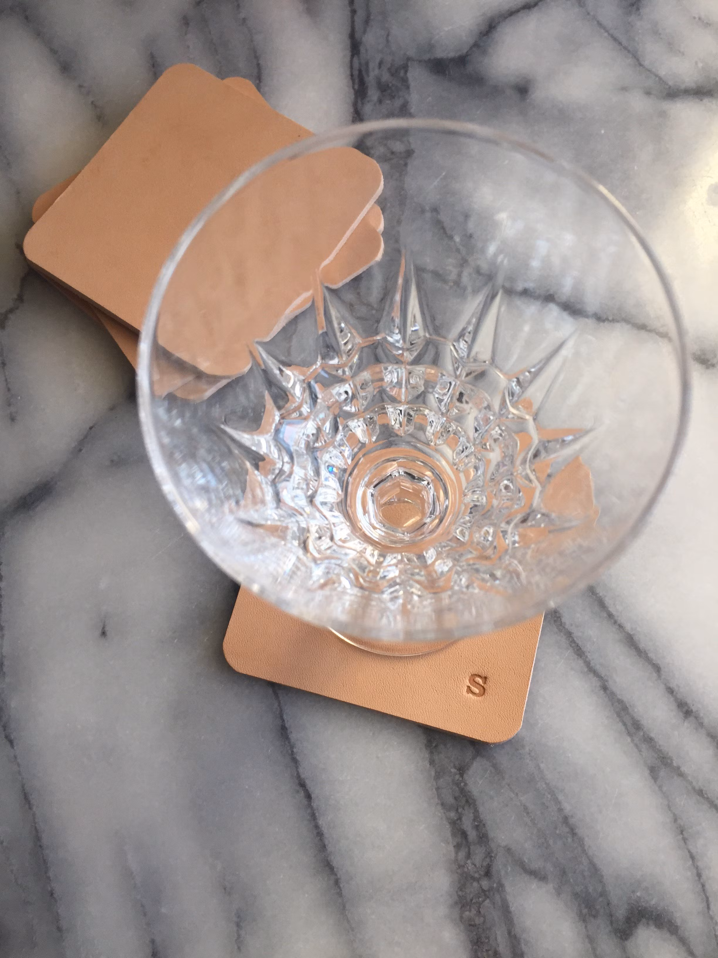 Leather Coasters - glasunderlägg i läder