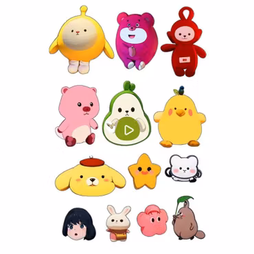 Playtime Pals – Självhäftande tygmärken barn