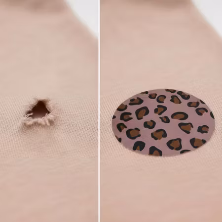 Påstrykbara laglappar – Leopardmönster