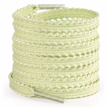 Premium Löparskosnören – platt med flätade kanter (120 cm)