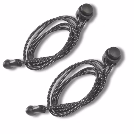 Knytfria reflexskosnören – Elastiska med snörstopp (100 cm)