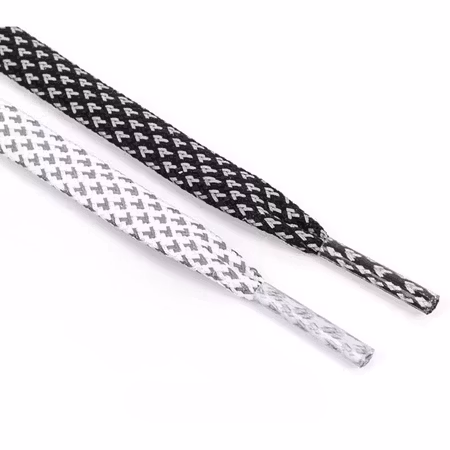 Platta Reflex Skosnören – Dubbelvävda (120 cm)