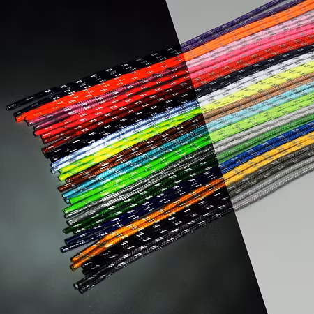 Smala Runda Reflexskosnören – 3 mm tunna (120 cm)