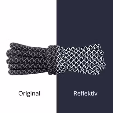 Runda Reflex Skosnören – Premium kvalitet 4,5 mm (120 cm)