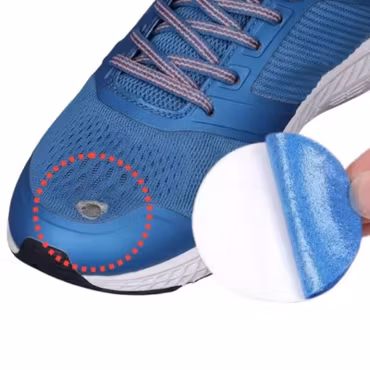 Självhäftande mesh laglappar för sneakers – Runda 6-pack