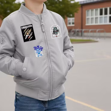 Cool & Edgy – Självhäftande tygmärken 6st