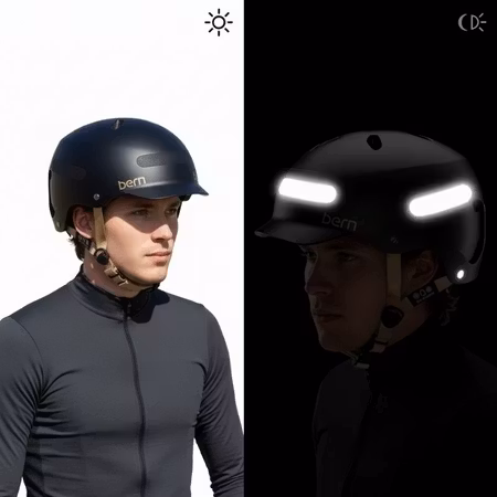 Reflexstickers Svart (12 st) – Runda & avlånga dekaler för cykel, scooter & barnvagn