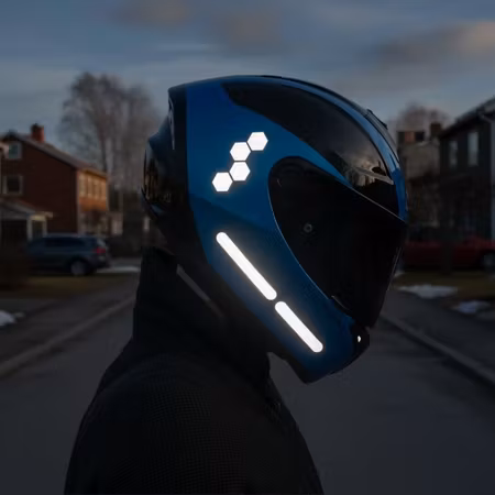 Reflexstickers Svart (22 st) – Dekaler för cykel & scooter