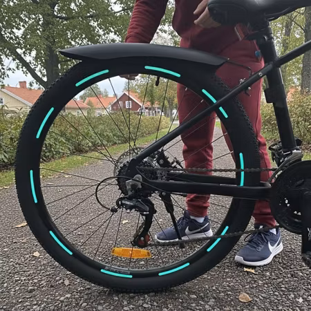 Reflexstickers för Cykelhjul – 20-pack självhäftande stripes för maximal synlighet