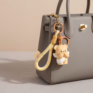 Bear Little Angel Bag Charm