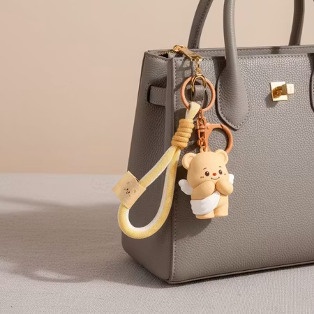 Bear Little Angel Bag Charm