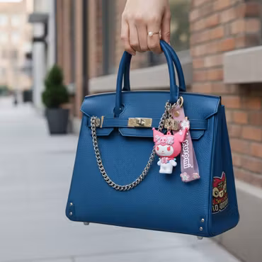 Kuromi rosa körsbärsblomma Bag Charm