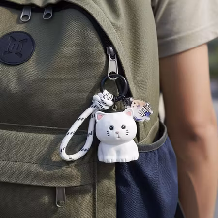 Curious Kitten Bag Charm
