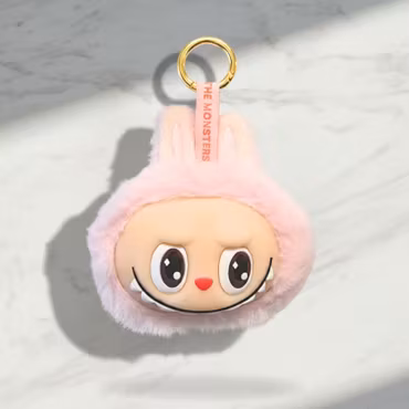 Lafufu The Monster Head Charm – Finns i Rosa & Brun
