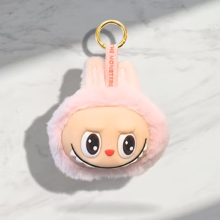 Lafufu The Monster Head Charm – Finns i Rosa & Brun