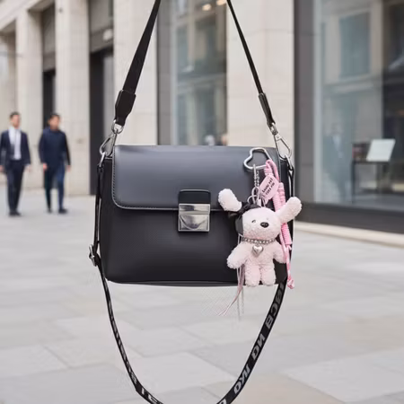 Pink Plush Bear med accessoarer