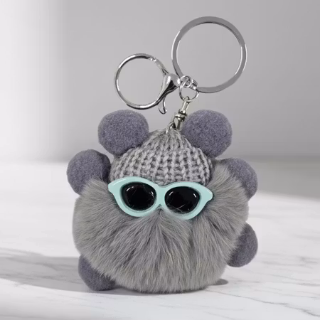 Fluffy Glasses Grey