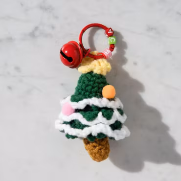 Julgran Knitted Bell