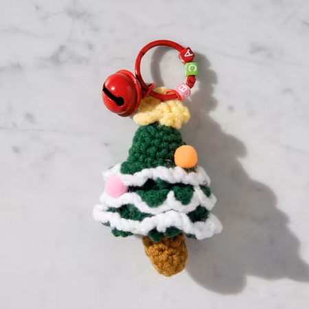 Julgran Knitted Bell
