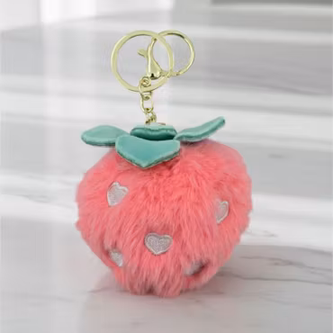 Fluffy Dark Pink Strawberry
