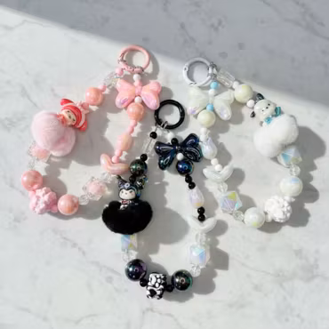 Pink My Melody Fluffy Bracelet – inkl strap holder