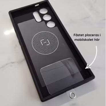 Universal Strap Holder – Transparent fäste för mobilband & bagcharms