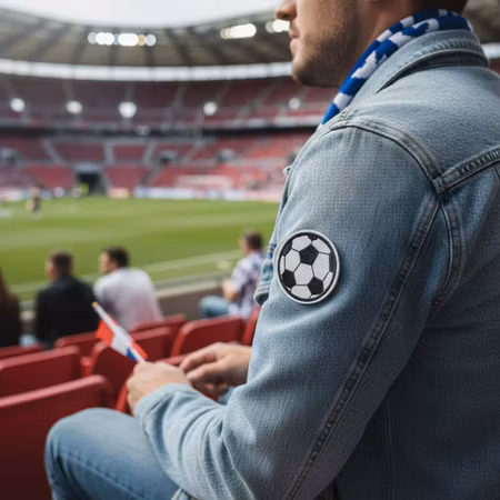 Fotboll tygmärke