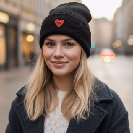 Söt hjärta med ögon