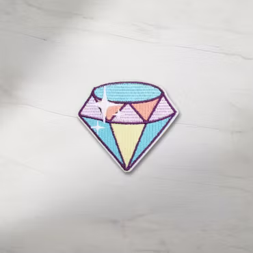 Lyxigt Diamant tygmärke