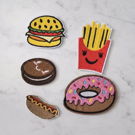 Tygmärken Matmotiv – 5-pack